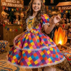 Vestido Marie Junino Coração Caipira