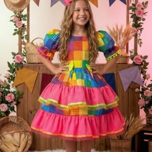Vestido Banana Club Junino Luxo Rubia