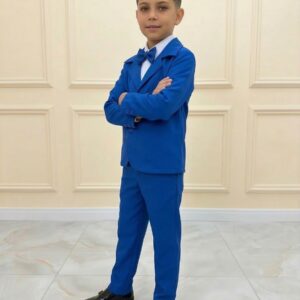Conjunto Social Miss Cherry Jorge Terno Azul Royal