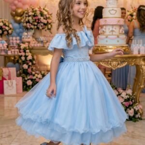 Vestido Bella Child Martina Azul Bebe