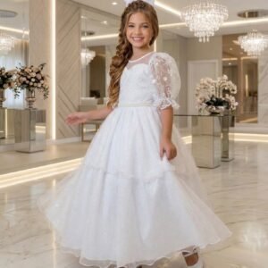 Vestido Bella Child Longo Eva Branco