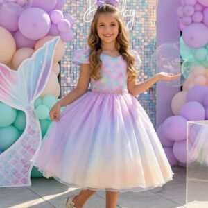 Vestido Bella Child Infantil Sereia