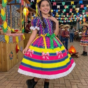 Vestido Marie Junino Luxo Arraiá da Farra
