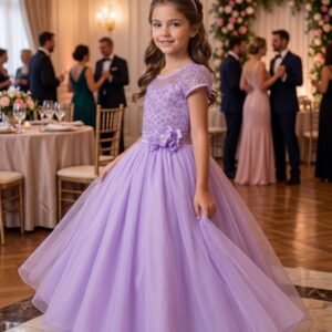 Vestido Mini Miss Longo Carol Lilas